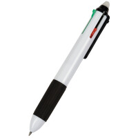 WEDO Vierfarb-Kugelschreiber, radierbar, weiß