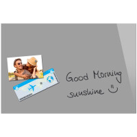 Be!Board Glas-Magnettafel, (B)600 x (H)400 mm, grau