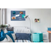 Be!Board Glas-Magnettafel, (B)600 x (H)400 mm, grau