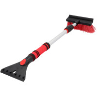 NIGRIN Eiskratzer mit Schneebesen, 610 mm, schwarz rot