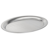 APS Serviertablett KAFFEEHAUS, oval, Edelstahl matt