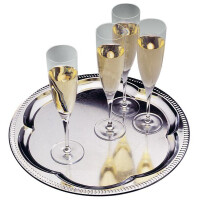 APS Partyplatte, rund, Durchmesser: 350 mm, silber