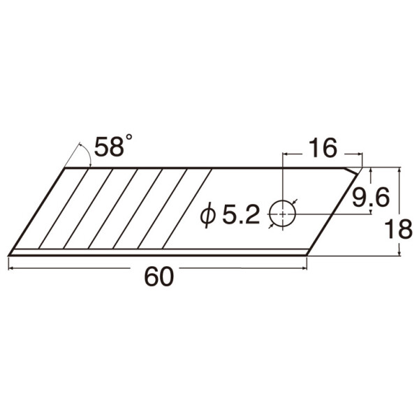 NT Cutter Ersatzklingen BL1P, Klingenbreite: 18 mm