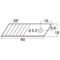 NT Cutter Ersatzklingen BL1P, Klingenbreite: 18 mm