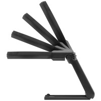 WEDO LED-Lupe mit ausklappbarem Standfuß, schwarz