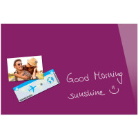 Be!Board Glas-Magnettafel, (B)600 x (H)400 mm, beere