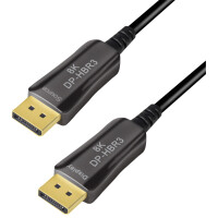 LogiLink DisplayPort AOC Hybrid Glasfaserkabel, 8K 60Hz, 20m