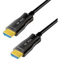 LogiLink HDMI AOC Hybrid Glasfaserkabel, 4K 60Hz, 50 m