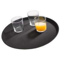 APS Serviertablett NOSLIDE, Durchmesser: 405 mm, schwarz