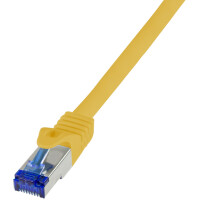 LogiLink Patchkabel Ultraflex, Kat.6A, S FTP, 0,25 m, weiß