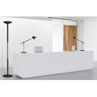 UNILUX LED-Tischleuchte VICKY, Buche schwarz