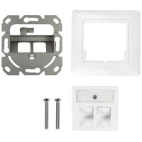LogiLink Unterputzdose für Keystone-Module, 2-fach,...