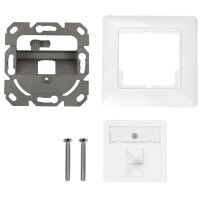 LogiLink Unterputzdose für Keystone-Module, 2-fach, reinweiß