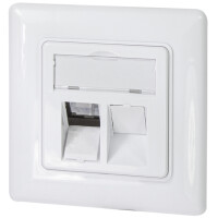 LogiLink Unterputzdose für Keystone-Module, 3-fach, reinweiß