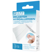 HARO Wund-Pflaster hypoallergen, 500 x 60 mm, weiß