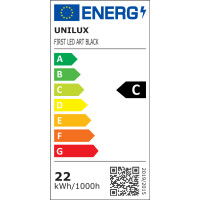 UNiLUX LED-Deckenfluter FIRST ARTICULATED, schwarz