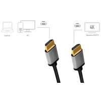 LogiLink HDMI Kabel 2.0, A-Stecker - A-Stecker, 2,0 m