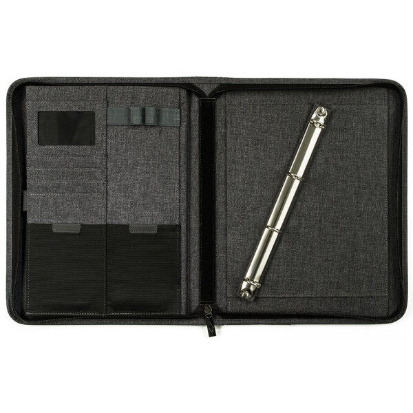 WEDO Ringbuchmappe COLLEGE, DIN A4, Polyester, graumeliert