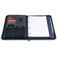 WEDO Ringbuchmappe COLLEGE, DIN A4, Polyester, graumeliert