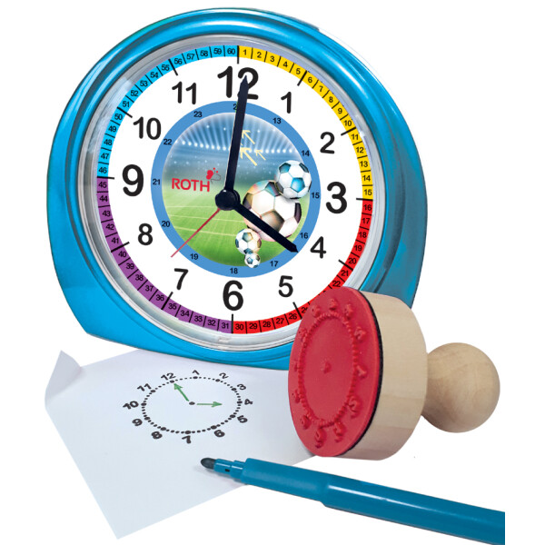 ROTH Kinderwecker & Stempel-Set "Tyrannosaurus"