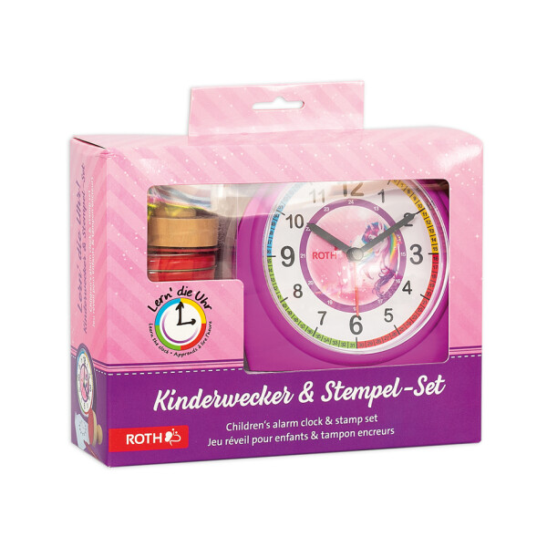 ROTH Kinderwecker & Stempel-Set "Tyrannosaurus"
