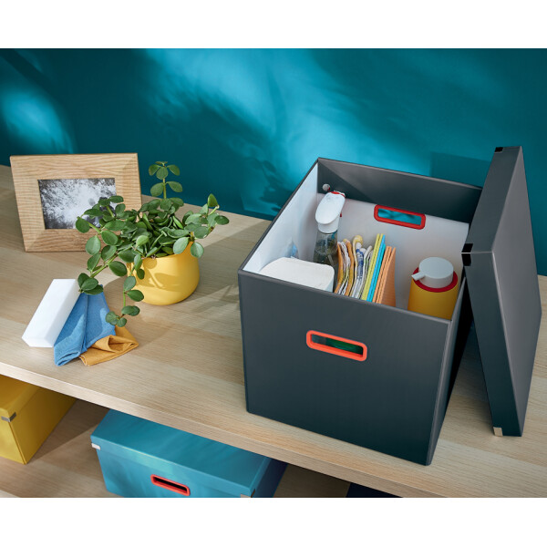 LEITZ Ablagebox Click &amp; Store Cosy Cube, grau