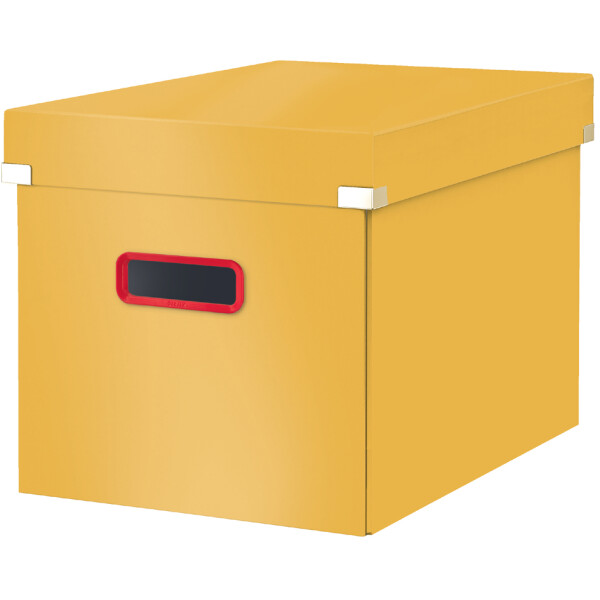 LEITZ Ablagebox Click &amp; Store Cosy Cube, gelb