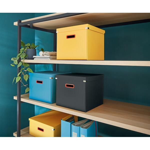 LEITZ Ablagebox Click &amp; Store Cosy Cube, gelb