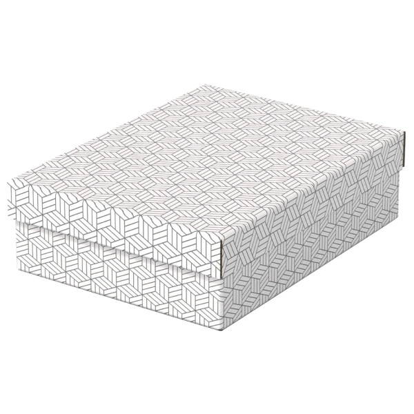 Esselte Aufbewahrungs- & Geschenkbox Home M, 3er Set, grau