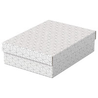 Esselte Aufbewahrungs- & Geschenkbox Home M, 3er Set, grau