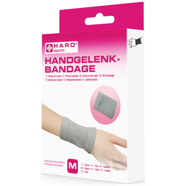 HARO Sportbandage "Handgelenk", Größe: M, grau