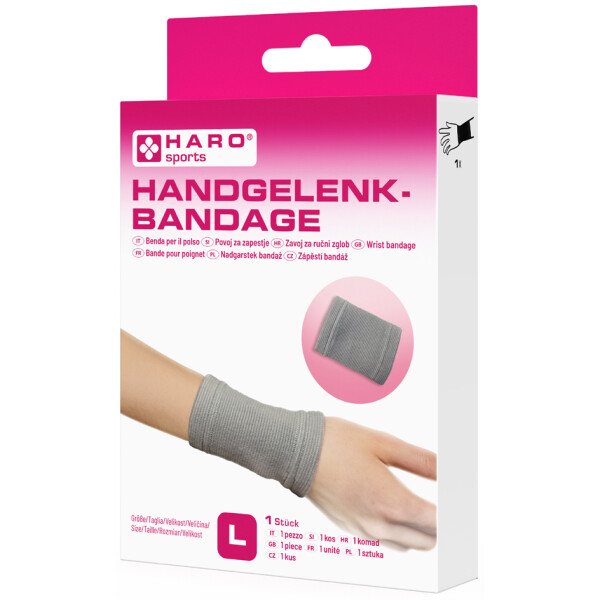 HARO Sportbandage "Handgelenk", Größe: M, grau