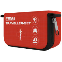 HARO Erste-Hilfe-Tasche Traveller-Set, 32-teilig, rot
