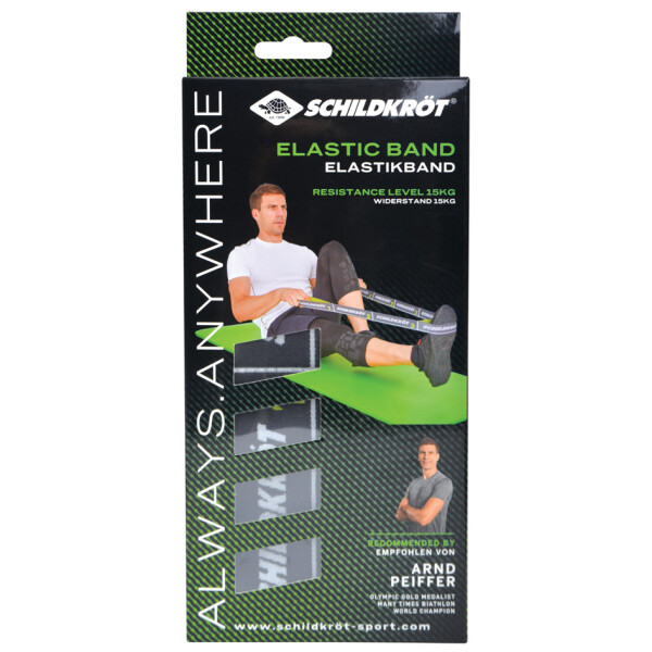 SCHILDKRÖT Trainingsband Elastic Band, 15,0 kg, grau grün