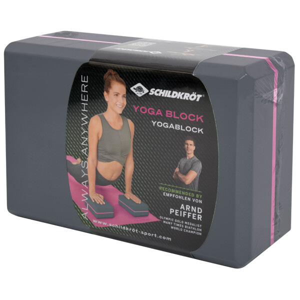SCHILDKR&Ouml;T Yoga Block, 200 g, grau pink