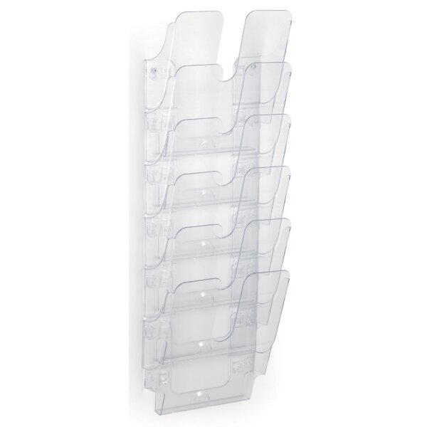DURABLE Wand-Prospekthalter-Set "FLEXIPLUS 6", A4, 6 F&auml;cher