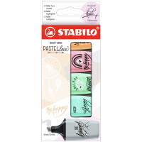 STABILO Textmarker BOSS MINI Pastellove 2.0, 3er Kartonetui