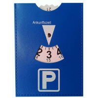 IWH Parkscheibe, aus Kunstleder, blau