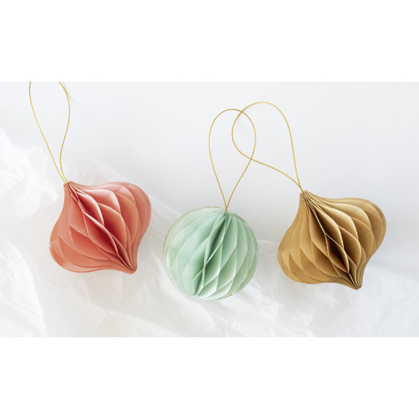 folia Wabenb&auml;lle SWEET, 3er Set Kugeln