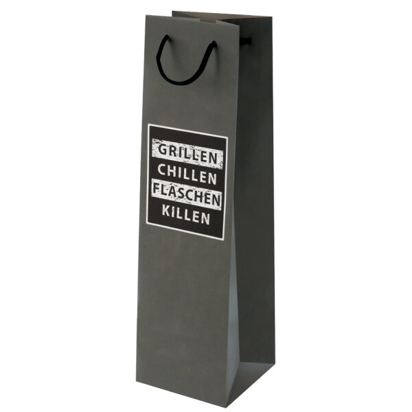 SUSY CARD Flaschentüte "Grill & Chill", für 1 Flasche