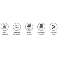 DIGITUS DisplayPort Adapterkabel, DP auf DVI-D (24+1), 3 m