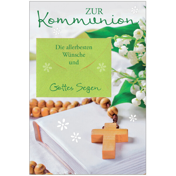SUSY CARD Geldschein-Kommunionskarte "Kreuzkette"