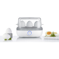 SEVERIN Eierkocher EK 3164, für 6 Eier, weiß grau