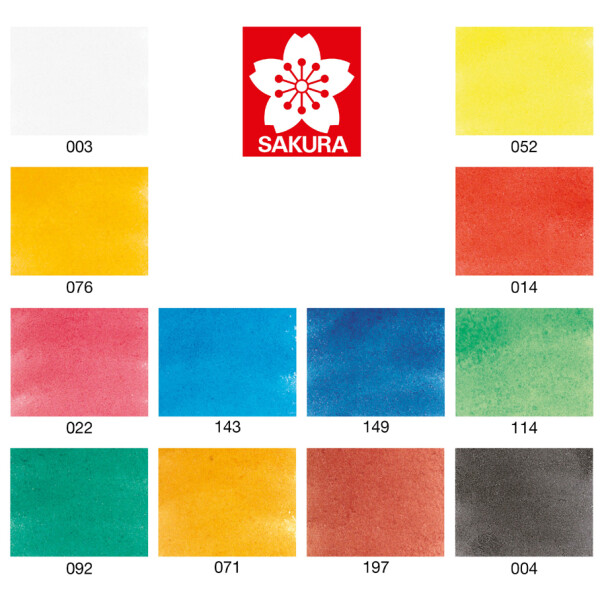 SAKURA Aquarellfarben Koi Water Colors Sketch Box 24