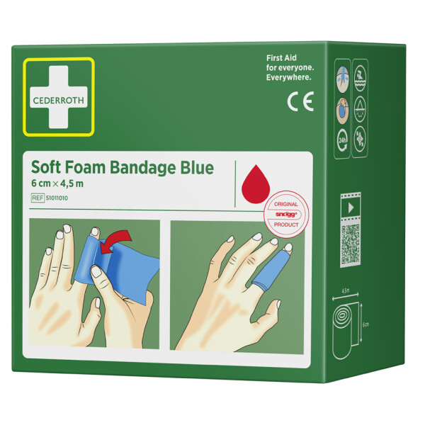 CEDERROTH Pflaster "Soft Foam Bandage", blau