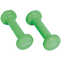 SCHILDKRÖT Vinyl Hanteln, 1,0 kg Set, grün