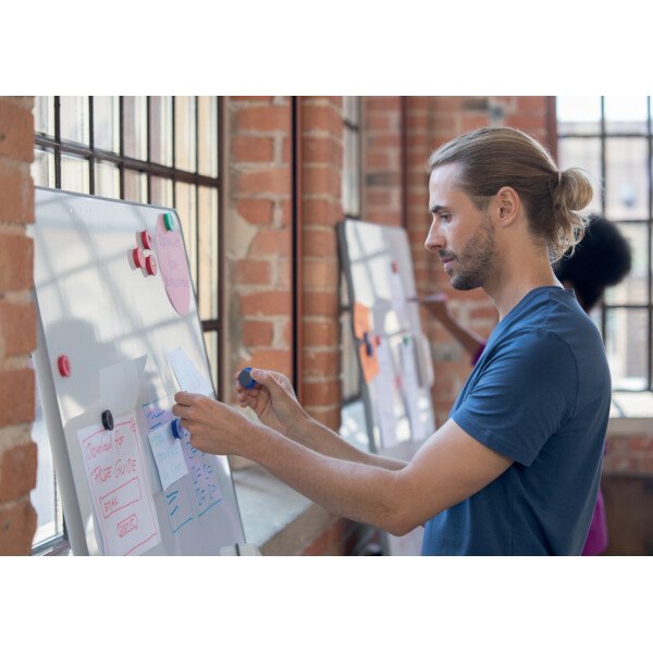 nobo Weißwandtafel Move & Meet, (B)900 x (H)1.800 mm, weiß