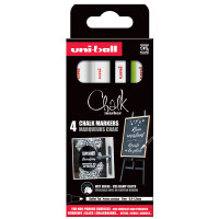 uni-ball Kreidemarker Chalk marker PWE3MS 4 PF, 4er Etui