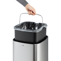DURABLE Sensor-Abfalleimer "NO TOUCH", 35 Liter, silber
