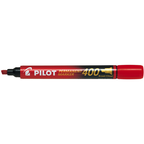PILOT Permanent-Marker 400, Keilspitze, schwarz